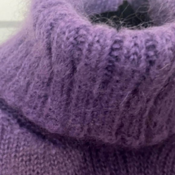 Dolce & Gabbana Purple Angora Turtleneck Sweater - Picture 3 of 14